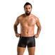 Мужские кожаные боксеры с молниями Passion 049 SHORT MATT XXL/XXXL Black SO7620 фото 3