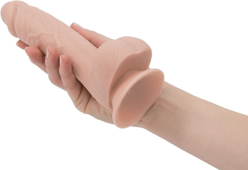 Реалістичний фалоімітатор на присосці ADDICTION &mdash; Mark 7,5&Prime; Dildo With Balls, Beige SO5583