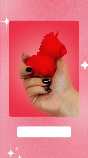 Вибратор-единорожка Unihorn &ndash; Cupid's Beau, массирующий язычок-сердечко SX2860