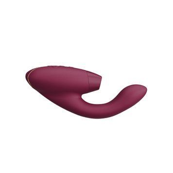 Подвійний вакуумний кліторальний стимулятор з вібрацією Womanizer Duo 2 - Bordeaux, незалежні мотори SO8755