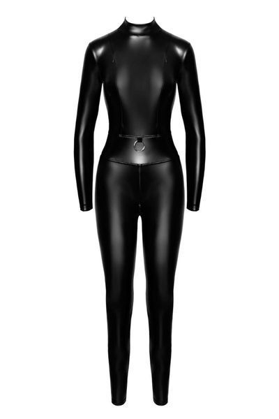Комбінезон Noir Handmade F319 Caged, M, під латекс, довгий рукав, з доступом, кільце на поясі SX0346