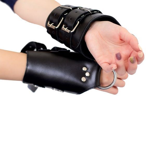 Манжеты для подвеса за руки Art of Sex &ndash; Kinky Hand Cuffs For Suspension, черные, натуральная кожа SO5183