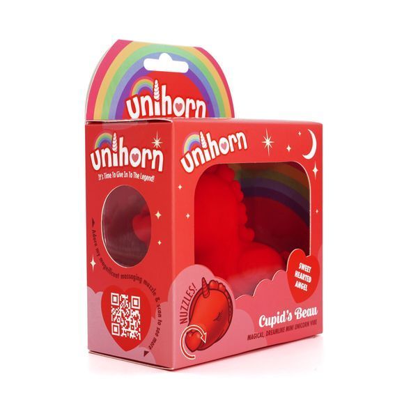 Вибратор-единорожка Unihorn &ndash; Cupid's Beau, массирующий язычок-сердечко SX2860