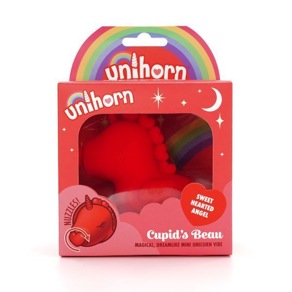 Вибратор-единорожка Unihorn &ndash; Cupid's Beau, массирующий язычок-сердечко SX2860