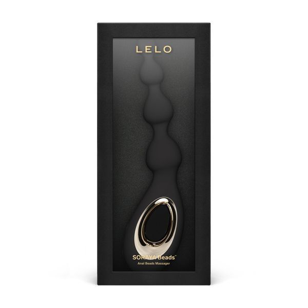 Анальные бусы с вибрацией LELO Soraya Beads Black, разный диаметр бусин, 8 режимов SO9531
