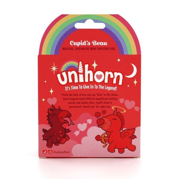Вибратор-единорожка Unihorn &ndash; Cupid's Beau, массирующий язычок-сердечко SX2860