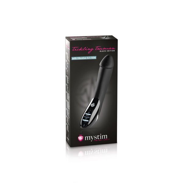 Вибратор с электростимуляцией Mystim Tickling Truman eStim Black, миостимулятор SO3472