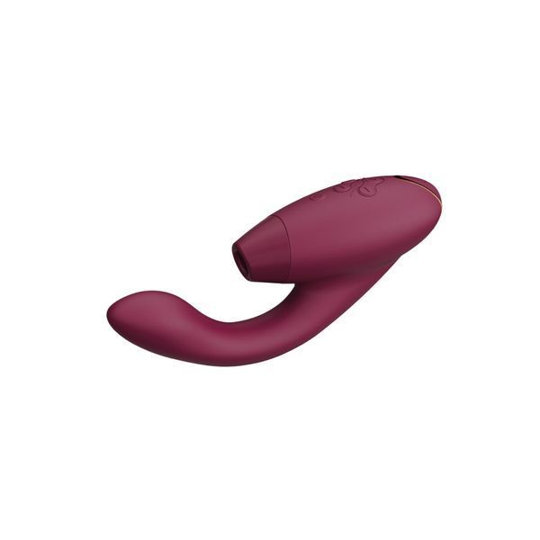 Подвійний вакуумний кліторальний стимулятор з вібрацією Womanizer Duo 2 - Bordeaux, незалежні мотори SO8755