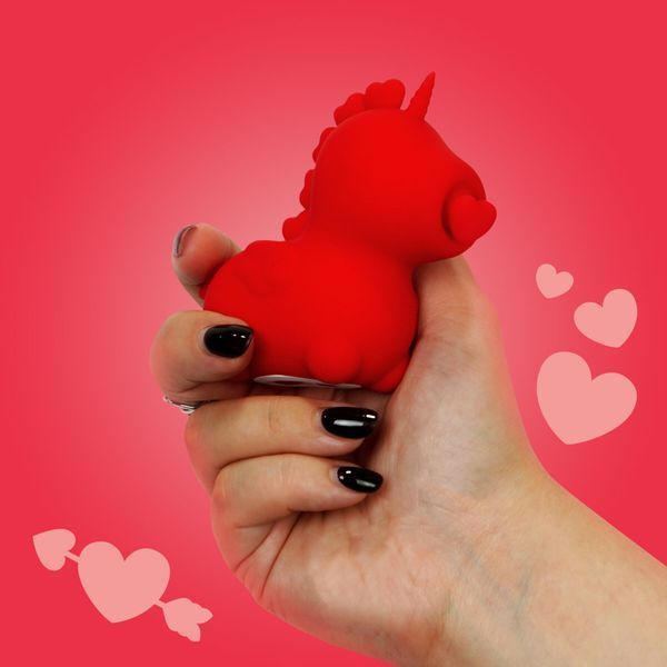 Вибратор-единорожка Unihorn &ndash; Cupid's Beau, массирующий язычок-сердечко SX2860