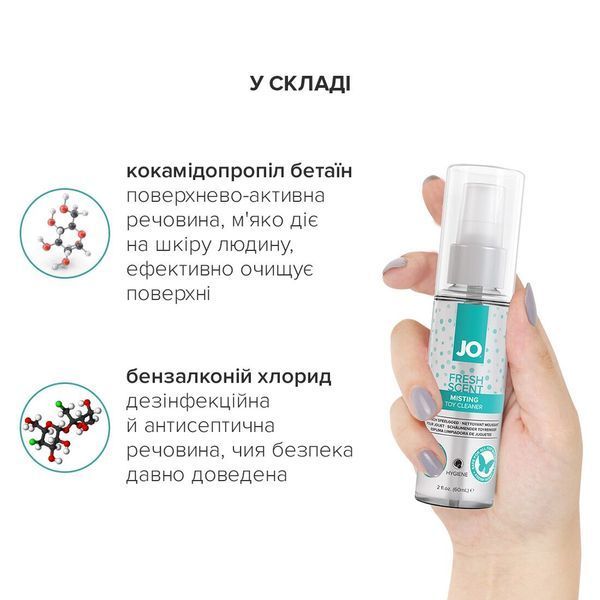 Чистящее средство JO Fresh Scent Misting Toy Cleaner (60 мл) с ароматом свежести SX2595