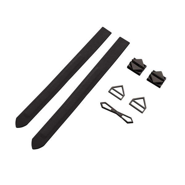 Фіксатори для рук та ніг LOCKINK Wristcuffs/Anklecuffs, чорні, натуральна шкіра SX0837