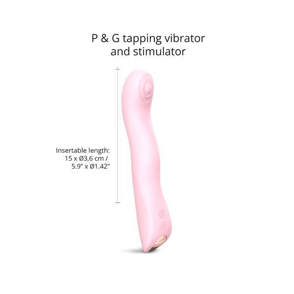 Вібратор Love To Love SWAP - BABY PINK, з пульсівною перлиною для точки G, 3 мотори, гнеться SO7386