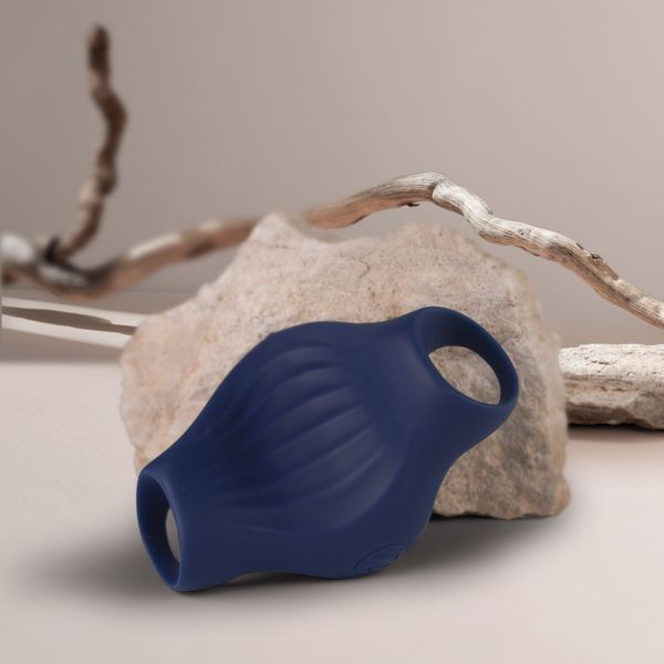 Мастурбатор Rocks Off Palm Blue, петлі для пальців, 10 режимів SX2427