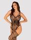 Ажурний бодістокінг під павутину Obsessive Bodystocking G325 black S/M/L, чорний, комбінезон SO7247 фото 1