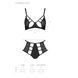 Комплект білизни Passion TASMINA SET S/M black, ліф, високі трусики з корсетом ззаду SO8491 фото 5