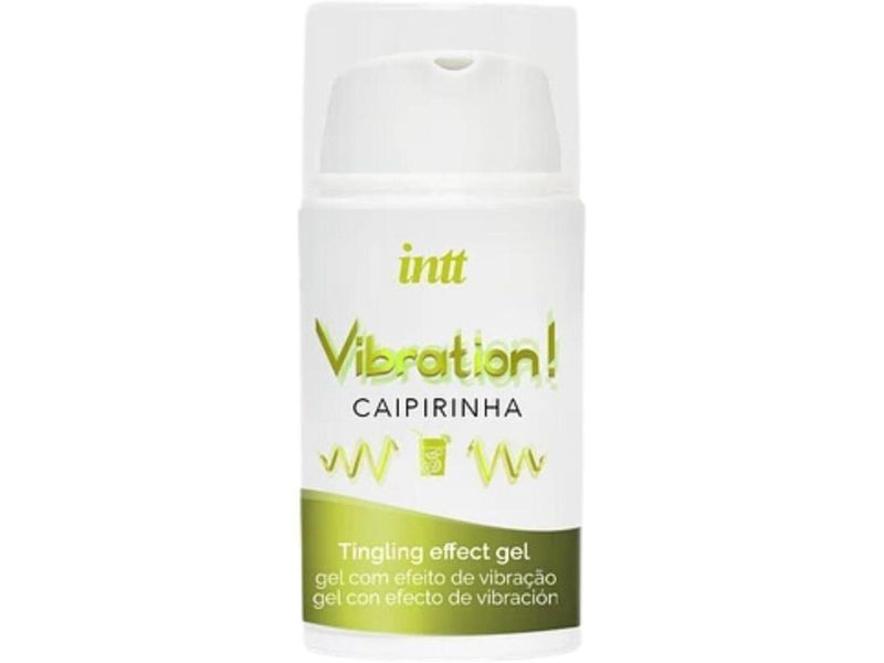 Жидкий вибратор Intt Vibration Caipirinha (15 мл), густой гель, очень вкусный, действует до 30 мин SX0579