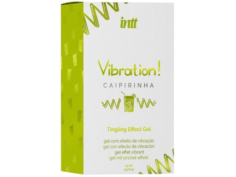 Жидкий вибратор Intt Vibration Caipirinha (15 мл), густой гель, очень вкусный, действует до 30 мин SX0579