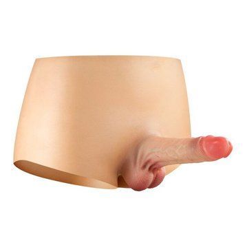 Силіконові трусики з порожнистим фалоімітатором Real Body Real Manly Hollow, L/XL, для нього SO9957