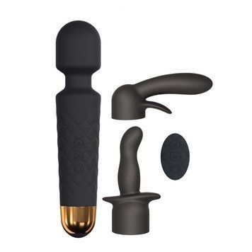 Мінівібромасажер Dorcel Kit Wanderful з насадками (анальна і вагінальна), водонепроникний SO2138