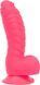 Ребристый фаллоимитатор на присоске ADDICTION &mdash; Tom 7&Prime; Dildo With Balls &mdash; Pink, вибропуля в подарок SO5585 фото 1
