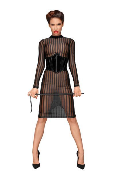 Сукня з мокрим ефектом Noir Handmade F182 Classic dress made of elastic tulle, L SX0049