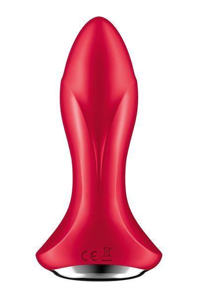 Анальная смарт-вибропробка с жемчужным массажем Satisfyer Rotator Plug 1+ Red SO6277