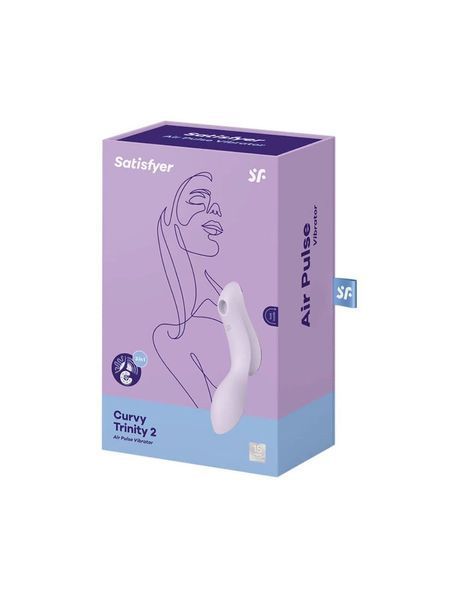 Вакуумний стимулятор з вібрацією Satisfyer Curvy Trinity 2 Violet SO6084