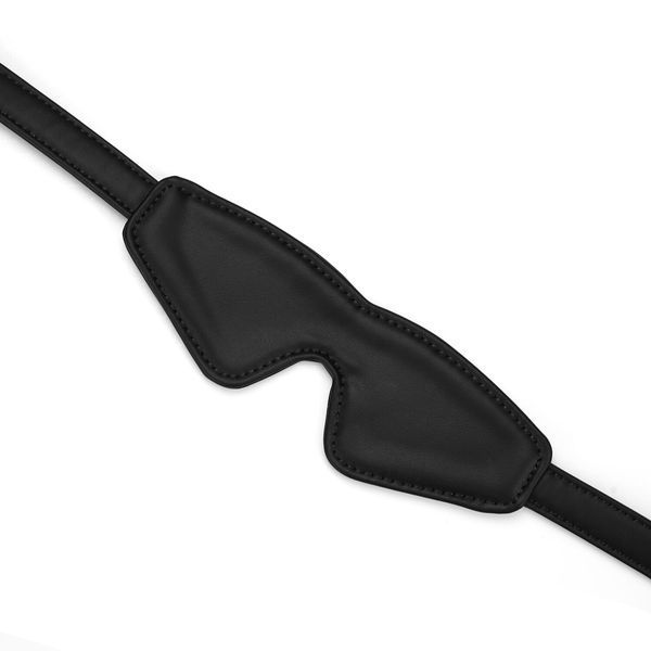 Маска на глаза Liebe Seele Black Organosilicon Blindfold, экокожа SO9482