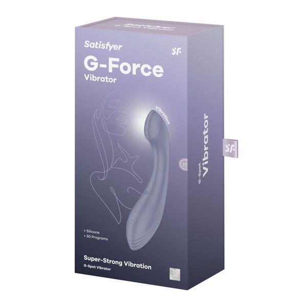 Вибратор для точки G Satisfyer G-Force Violet, 10 режимов + 5 уровней интенсивности SO8779