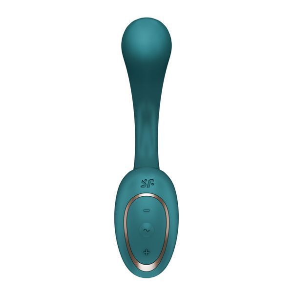 Вагинально-клиторальный вибратор Satisfyer G for Goddess 2 Bottle Green, 2 мотора SX3261