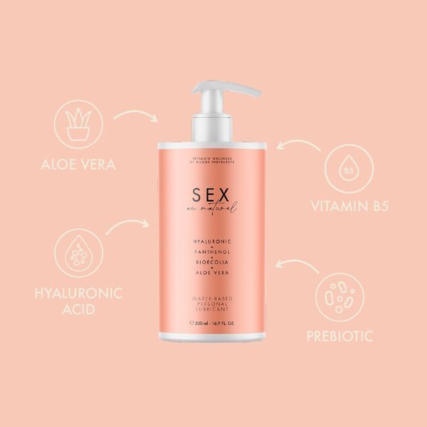 Лубрикант на водній основі Bijoux Indiscrets - Sex au Naturel 500 мл SX2188