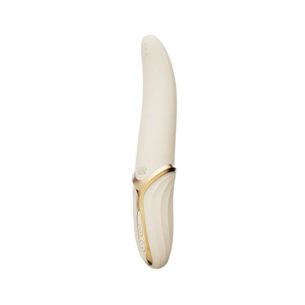 Вибратор Zalo &ndash; EVE Ivory White, вибрация + ротация, имитация язычка, подогрев до 39 &deg;C SO9548