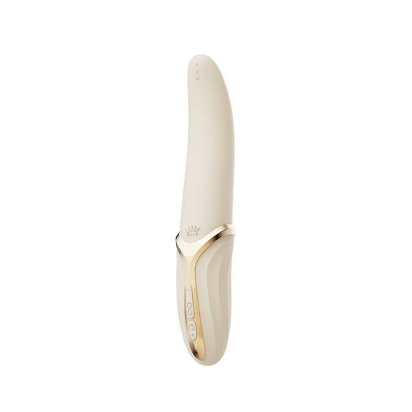 Вибратор Zalo &ndash; EVE Ivory White, вибрация + ротация, имитация язычка, подогрев до 39 &deg;C SO9548