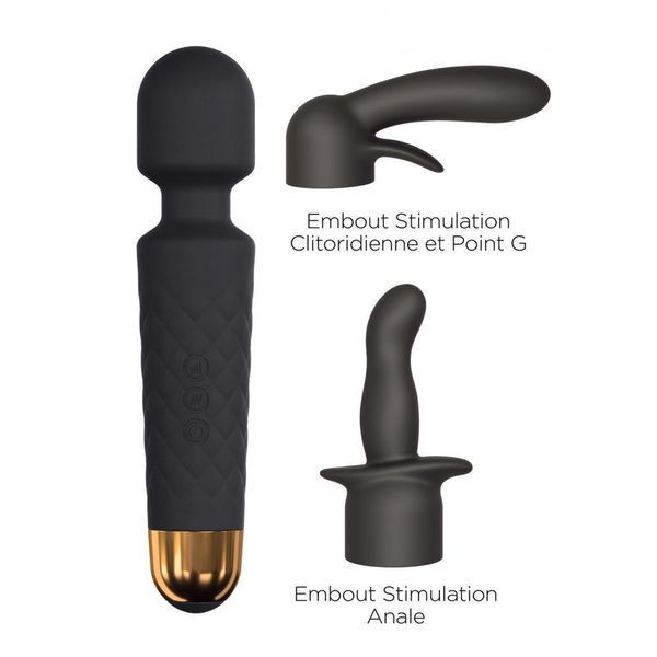 Мінівібромасажер Dorcel Kit Wanderful з насадками (анальна і вагінальна), водонепроникний SO2138