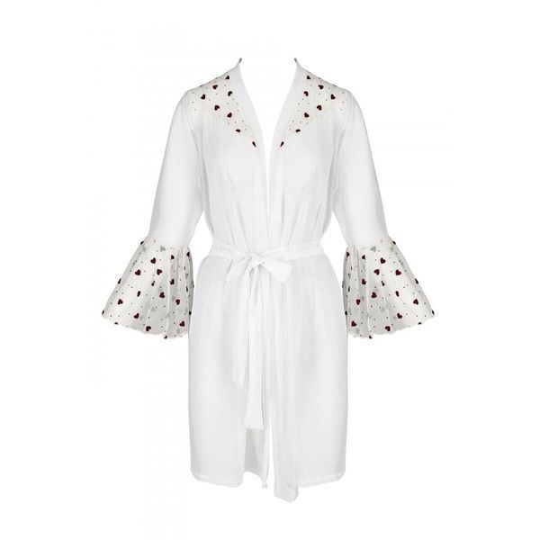 Повітряний пеньюар Passion LOVELIA PEIGNOIR S/M, white SO4775