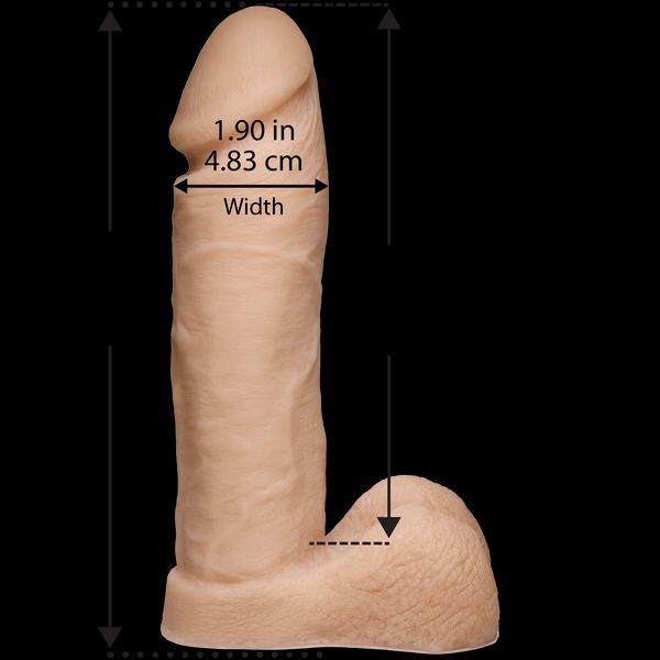 Фаллоимитатор Doc Johnson Platinum TRUSKYN - The Tru Ride 8 Inch, диаметр 4,8см, двухслойный силикон SO1970
