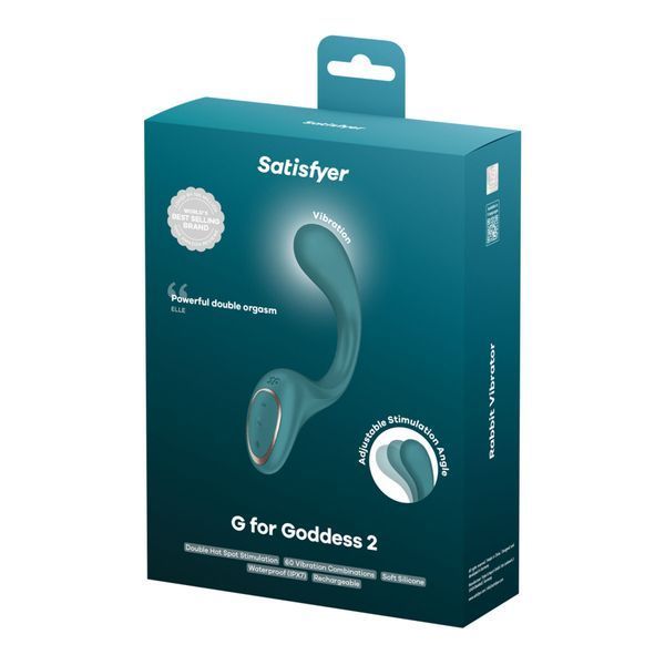 Вагинально-клиторальный вибратор Satisfyer G for Goddess 2 Bottle Green, 2 мотора SX3261