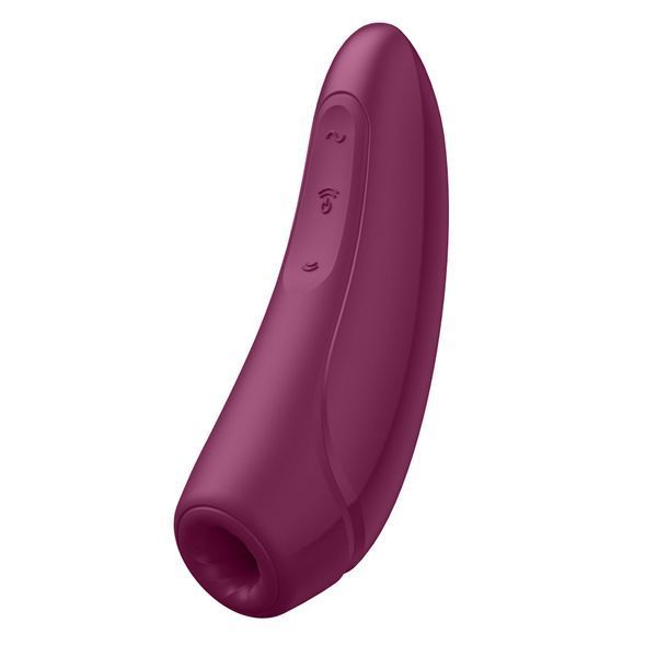 Вакуумный клиторальный стимулятор Satisfyer Curvy 1+ Rose Red с управлением через интернет SO3780