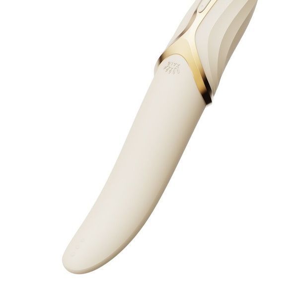 Вибратор Zalo &ndash; EVE Ivory White, вибрация + ротация, имитация язычка, подогрев до 39 &deg;C SO9548