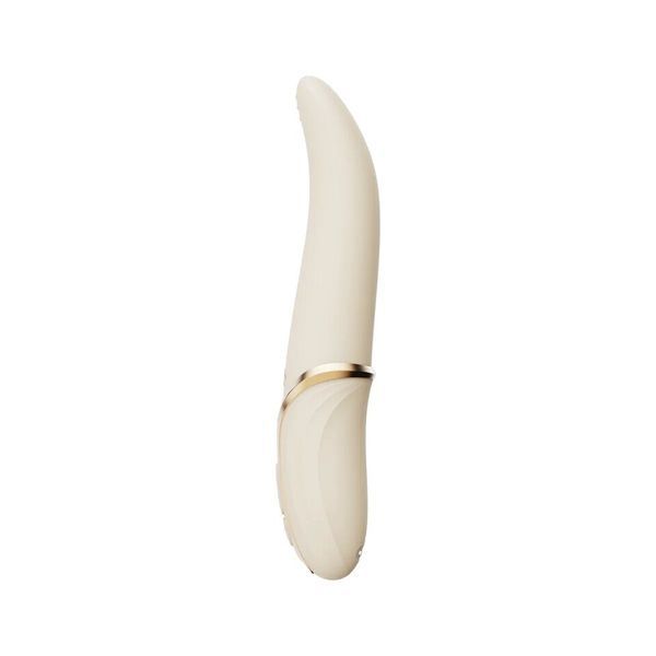 Вибратор Zalo &ndash; EVE Ivory White, вибрация + ротация, имитация язычка, подогрев до 39 &deg;C SO9548