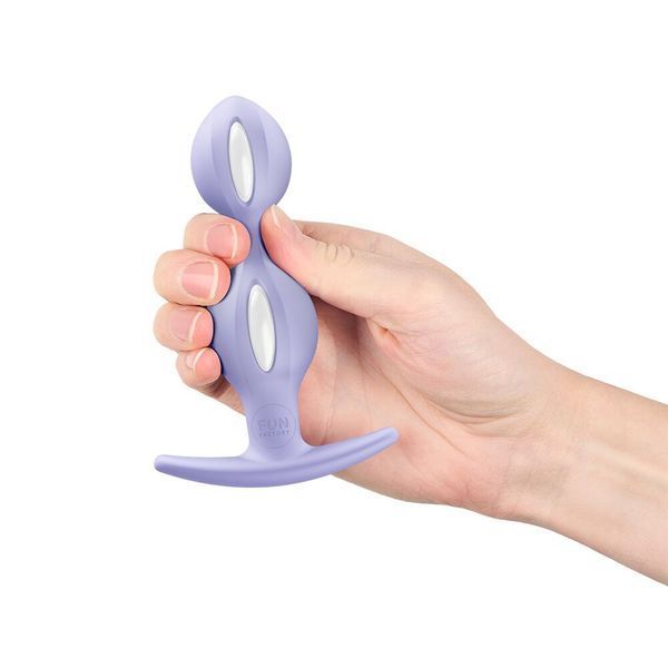 Анальные шарики Fun Factory B BALLS DUO Purple, эффект вибрации, диаметр 3,2 и 3,6 см SX3691