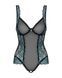Сетчатое боди на косточках Obsessive Amanta teddy S/M, черное, с доступом SO7198 фото 5