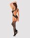 Ажурний бодістокінг з отворами Obsessive Bodystocking G327 black S/M/L, комбінезон, з доступом SO7248 фото 4