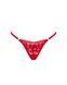 Кружевные стринги Obsessive Lacelove thong XL/2XL Red, низкая посадка SO8663 фото 3