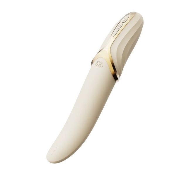 Вибратор Zalo &ndash; EVE Ivory White, вибрация + ротация, имитация язычка, подогрев до 39 &deg;C SO9548