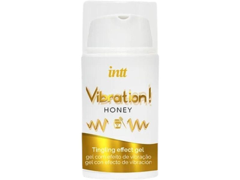 Жидкий вибратор Intt Vibration Honey (15 мл), густой гель, очень вкусный, действует до 30 мин SX0580