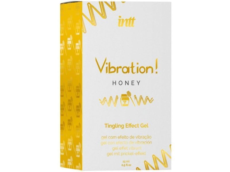 Жидкий вибратор Intt Vibration Honey (15 мл), густой гель, очень вкусный, действует до 30 мин SX0580