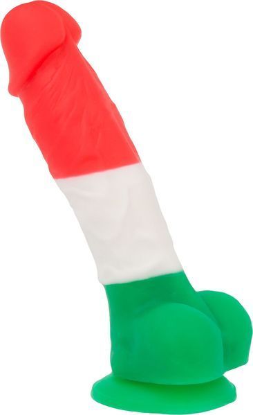 Цветной фаллоимитатор ADDICTION - LEONARDO - 7" - 3 COLOURS, 17,8 см, силикон SO4529