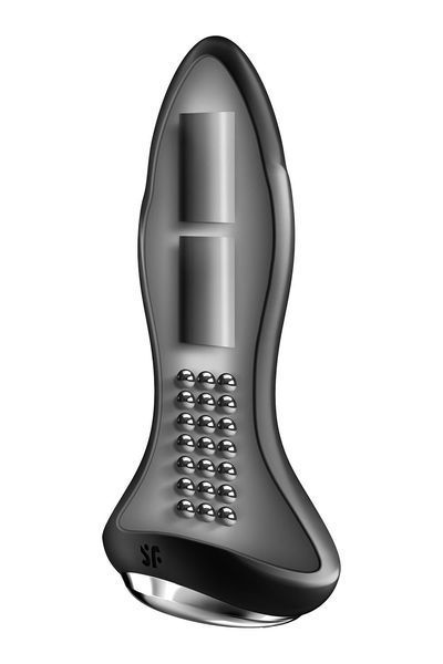 Анальна смарт-вібропробка із перлинним масажем Satisfyer Rotator Plug 1+ Black SO6278