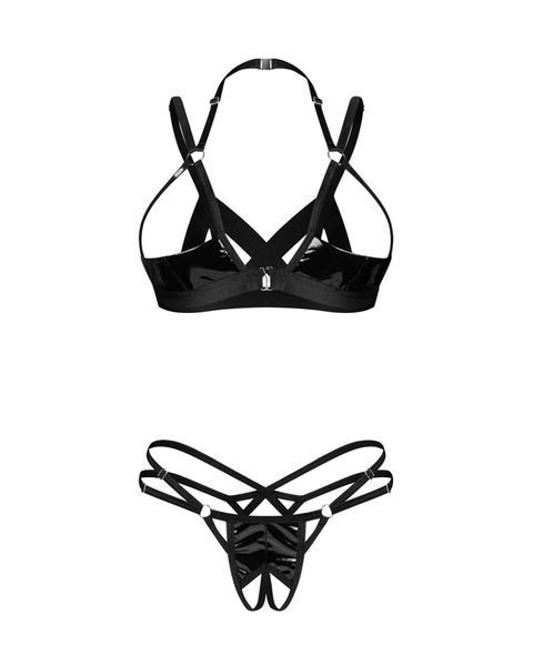 Комплект Obsessive Keira Lise 2-pcs crotchless set L/XL SX3100